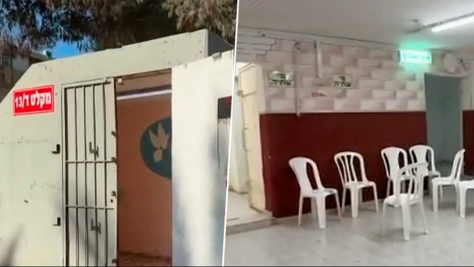 Chilenos en Israel muestran cómo es un búnker para resguardarse en medio del conflicto con Irán