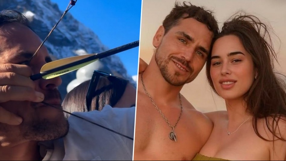 Lanzaron flechas en el Cajón del Maipo: Pangal Andrade y Melina Noto revelan el sexo y nombre de su bebé