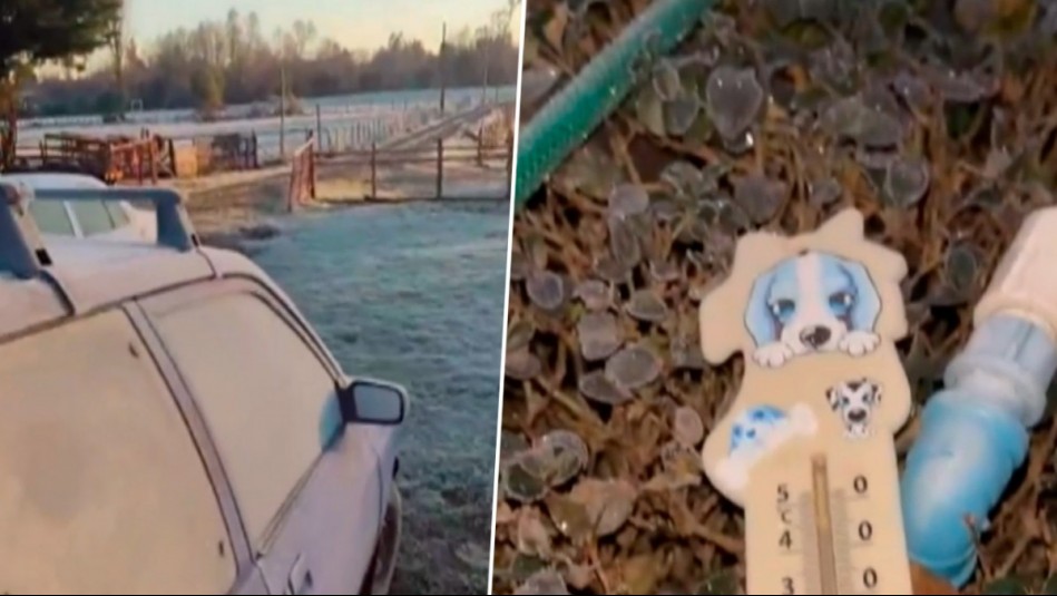 'Chile es el país más frío del mundo': Masa de aire polar dejó temperaturas mínimas de hasta -19 °C