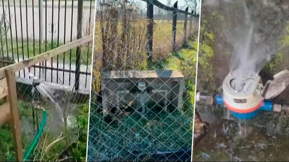 Videos muestran medidores y cañerías reventadas por heladas extremas en el sur de Chile
