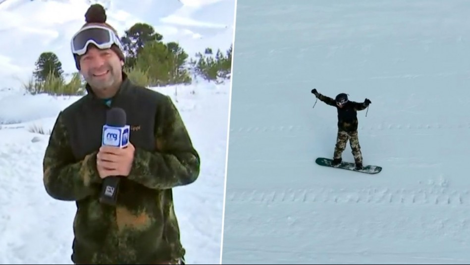 'Nuestro representante en los JJ.OO. de Invierno': Karim Butte causa sensación haciendo snowboard en Corralco