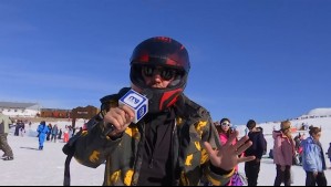 "Me mandaron con casco": La revancha de César Campos en Farellones tras accidentado debut en Mucho Gusto