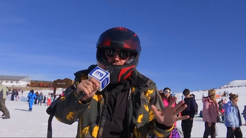'Me mandaron con casco': La revancha de César Campos en Farellones tras accidentado debut en Mucho Gusto
