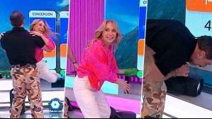 Improvisada performance de Karen y Neme termina en divertido incidente: "Este estudio se va a venir abajo"