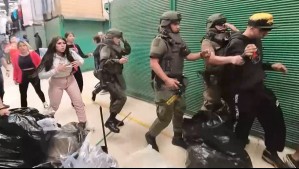 Locatarios se resisten: Violento operativo por falsificaciones en el Persa Biobío en 'Atrapados 133'