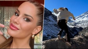 De la cima al suelo: Gala Caldirola tropieza y sufre chascarro en su visita a termas en San José de Maipo