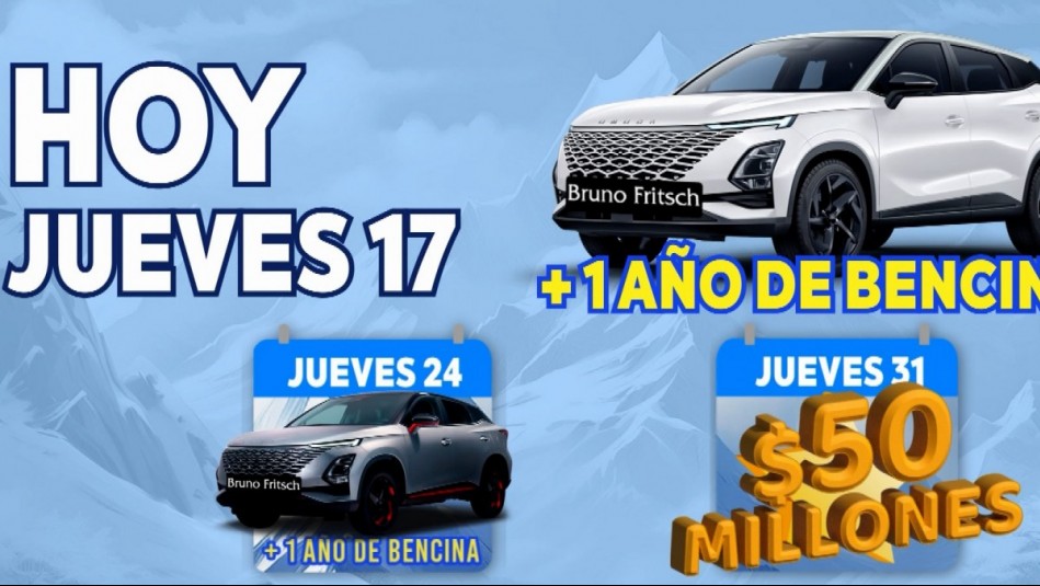 Este jueves se va un auto 0 km en el Mega Sorteo Invierno: Conoce cómo puedes concursar