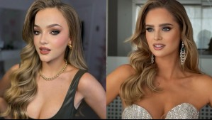 El satinado es tendencia en el Miss Universo Chile: Antonia Casanova e Inna Moll brillan en rojo y azul