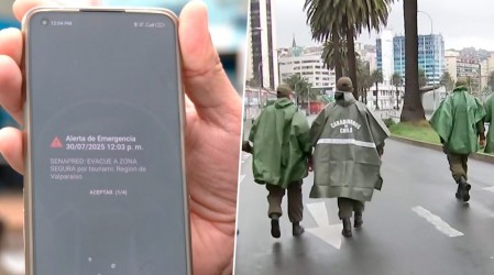 Evacuación por alerta de tsunami en la región de Valparaíso: Se estima llegada de olas a las 15:00 horas