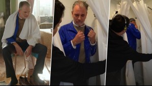 ¡Se metió a la ducha! Así se preparó Álvaro Rudolphy para chistosa escena en los pozones en Aguas de Oro