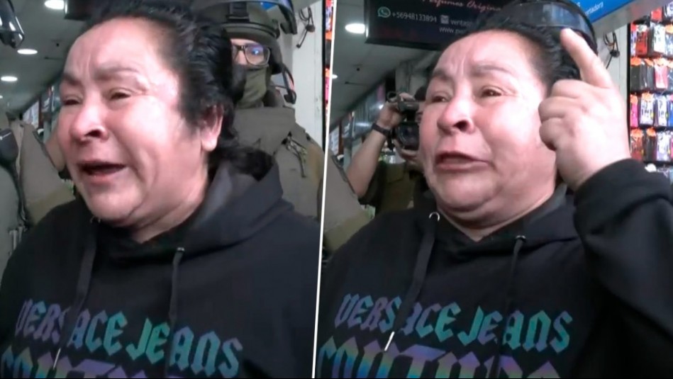 'Las hue... le tienen envidia': Descontrolado reclamo de comerciante tras operativo por productos falsificados