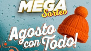 Desde bonos de $1 millón hasta un departamento: Estos son los premios del nuevo 'Mega Sorteo Agosto'