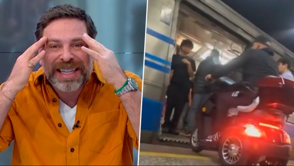 'Qué estupidez es esto': La reacción de Neme ante video de hombre entrando en moto a vagón del Metro