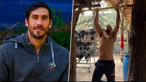 Se lució con dominadas: Pedro Astorga muestra cómo finaliza sus entrenamientos en el río