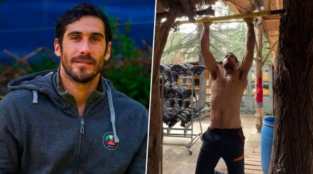 Se lució con dominadas: Pedro Astorga muestra cómo finaliza sus entrenamientos en el río