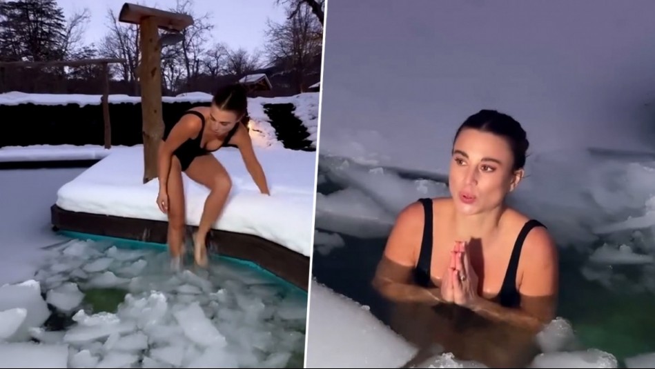 '¿A quién quieres impresionar?': Tita Ureta saca aplausos al responder crítica por bañarse en aguas congeladas