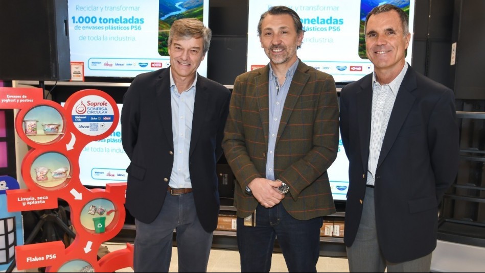 Soprole, Walmart Chile y Wenco lanzan iniciativa para fabricar muebles modulares con envases reciclados