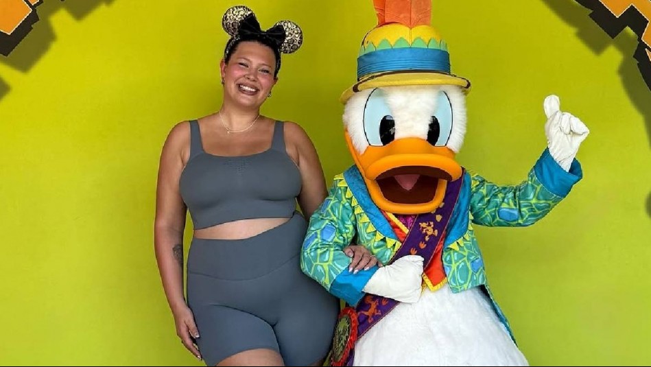 Con 'el corazón llenito' y un detalle lleno de lentejuelas: Michelle Carvalho vuelve de su aventura en Orlando