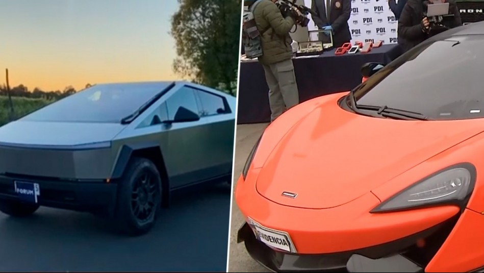 41 detenidos por lavado de activos en La Araucanía: Incautaron un avión, un McLaren y lujosa camioneta Tesla
