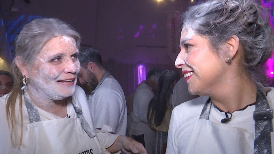 Cote Quintanilla y 'la gringa' protagonizaron divertida guerra de harina en De Paseo