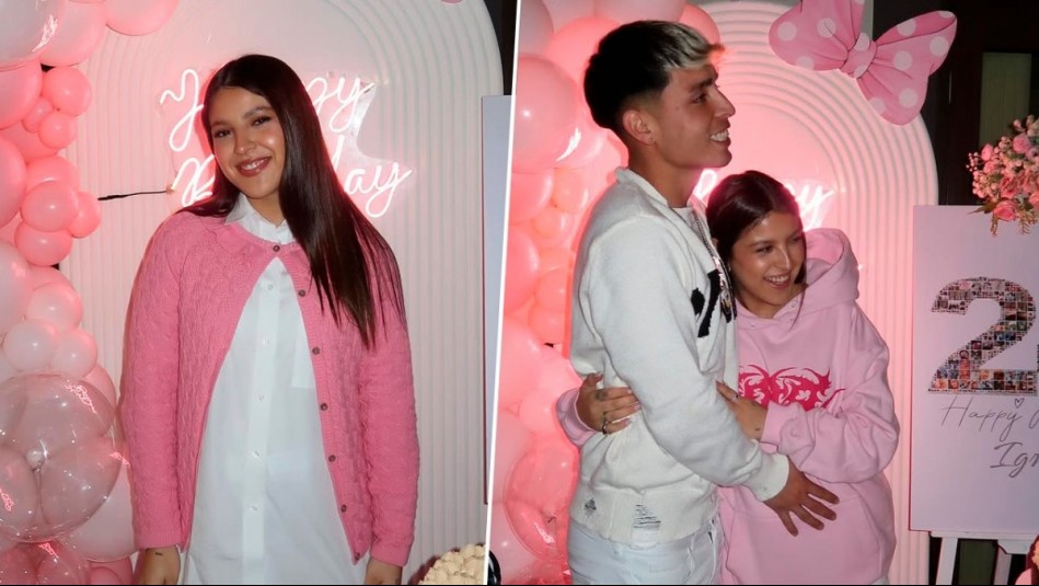 Ignacia Antonia festeja su cumpleaños antes de dar a luz: Celebró 24 años con temática rosa