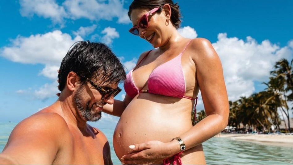 'Queda tan poquito': Euge Lemos posa junto a su pareja en una tierna sesión fotográfica antes de dar a luz