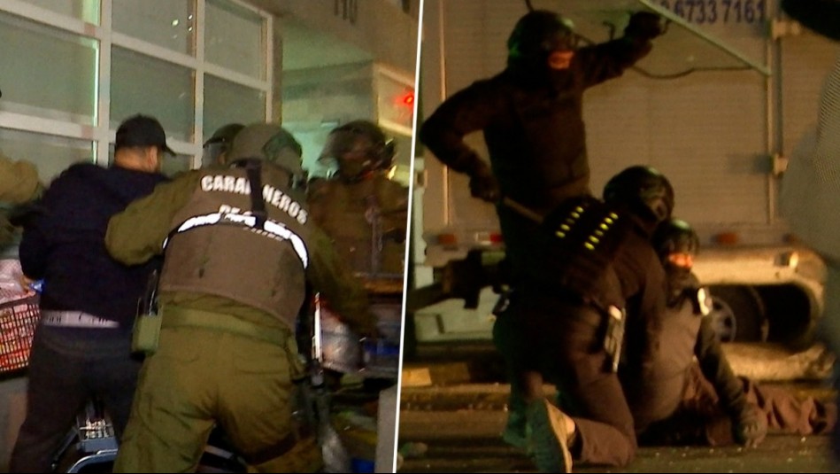 La batalla campal en 'Pequeña Caracas' de Estación Central: Carabineros y guardias fueron atacados y heridos