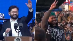 "Me caía mal...": El divertido momento del Presidente Boric con "Mono" Sánchez en La Pampilla de Coquimbo