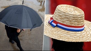 ¡Cuecas bajo la lluvia! Estos son los días en que caerán precipitaciones en Santiago durante Fiestas Patrias