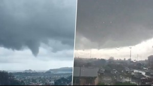 Imágenes de trombas marinas en sur de Chile: Cinco regiones están bajo aviso de este fenómeno