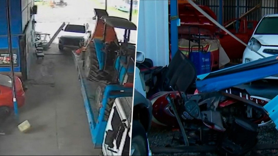 Video muestra el brutal paso de tornado por Linares: Destruyó taller mecánico y afectó a 150 viviendas