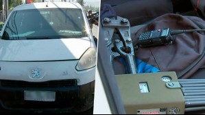 Persecución policial pasó por 5 comunas: Intentaron atropellar a carabinero y portaban inhibidor de señal