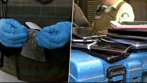 Nuevo operativo en Barrio Franklin: Hallan droga en el entretecho de locales y más de 30 celulares robados