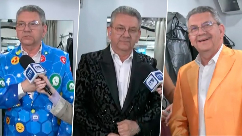 Chaquetas con logos y flecos: Los extravagantes looks que se probó don Jaime para los Premios Cordillera