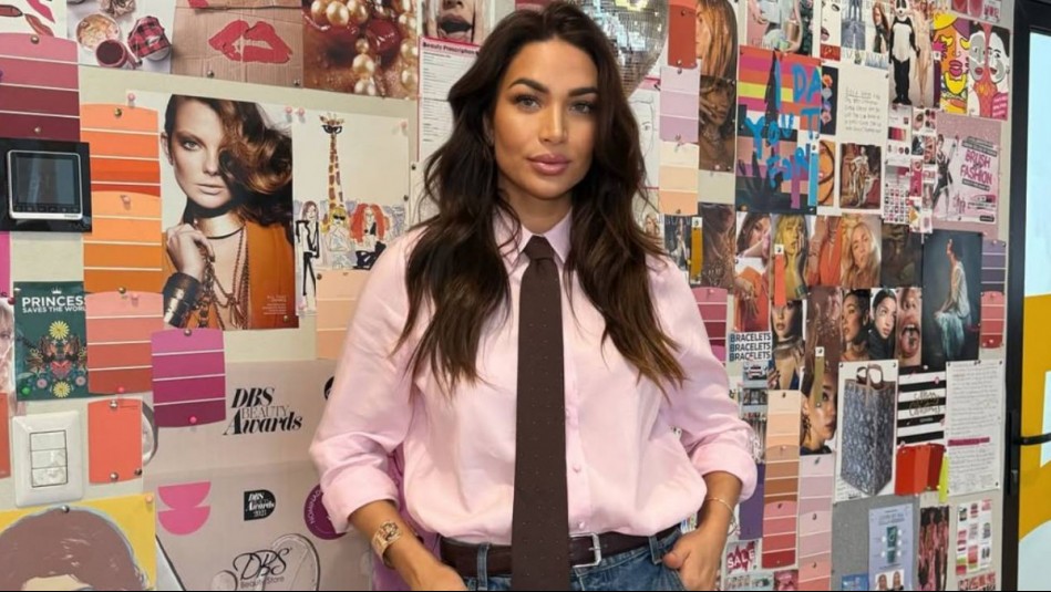 Lisandra Silva mezcla colores pasteles para sus outfits business: El rosa palo con la pulcritud del blanco