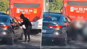 Video muestra momento exacto en que conductor atropella a delincuente y frustra encerrona en Independencia