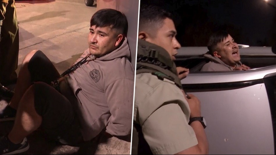 'La media volá': Persecución terminó con cómico momento entre el detenido y Carabineros