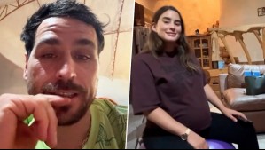 "La guagua no quiere salir": El divertido video de Pangal Andrade por el avanzado embarazo de Melina Noto