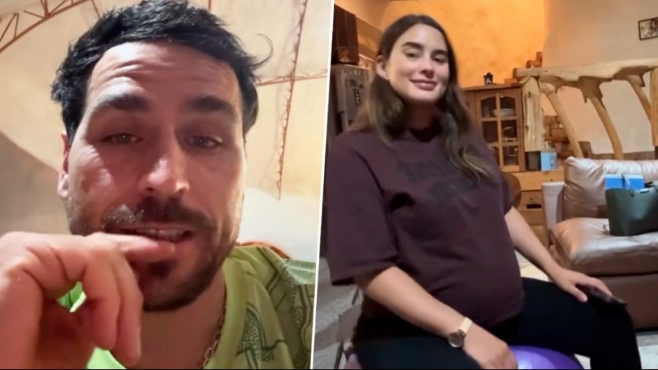 'La guagua no quiere salir': El divertido video de Pangal Andrade por el avanzado embarazo de Melina Noto