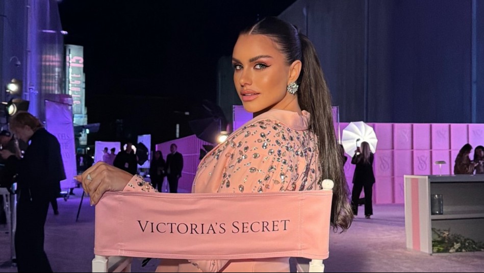Emilia Dides se luce en evento de Victoria's Secret y sus seguidoras la quieren en la pasarela el próximo año