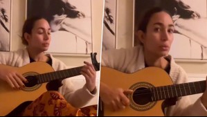 Lisandra Silva sorprende al interpretar canción con voz y guitarra: "Aprovecho el tiempo para mi creatividad"