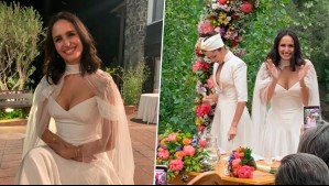 Con románticos y distintivos looks: Fernanda Urrejola se casó con Francisca Alegría este fin de semana