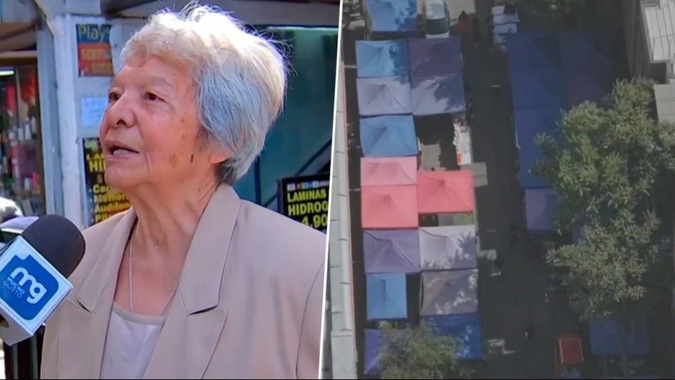 'No hallo la hora de irme': Dramático relato de adulta mayor por masivo avance de ambulantes en Barrio Meiggs