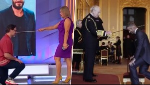 Como el rey Carlos III y Beckham: Marianne Schmidt entrega título a "Sir Neme" en el Mucho Gusto