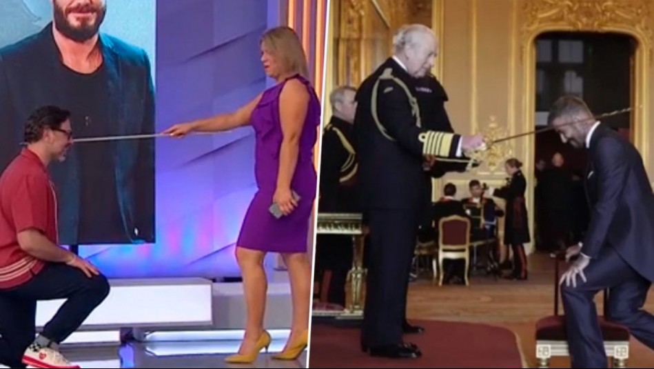 Como el rey Carlos III y Beckham: Marianne Schmidt entrega título a 'Sir Neme' en el Mucho Gusto