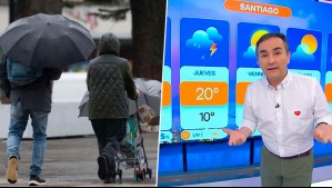 Lluvias y tormentas eléctricas en Santiago para este jueves: Revisa desde qué hora ocurrirán