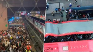 Caos por cierre de cuatro estaciones de Línea 1 de Metro de Santiago: Hubo aglomeraciones en paraderos