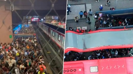 Caos por cierre de cuatro estaciones de Línea 1 de Metro de Santiago: Hubo aglomeraciones en paraderos
