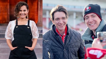 Durante un show en la televisión británica: Chilena pone a bailar cueca a famoso actor de Harry Potter