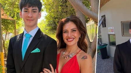 ¡Está gigante!: Hijo de Karen Paola y Juan Pedro Verdier se graduó de cuarto medio